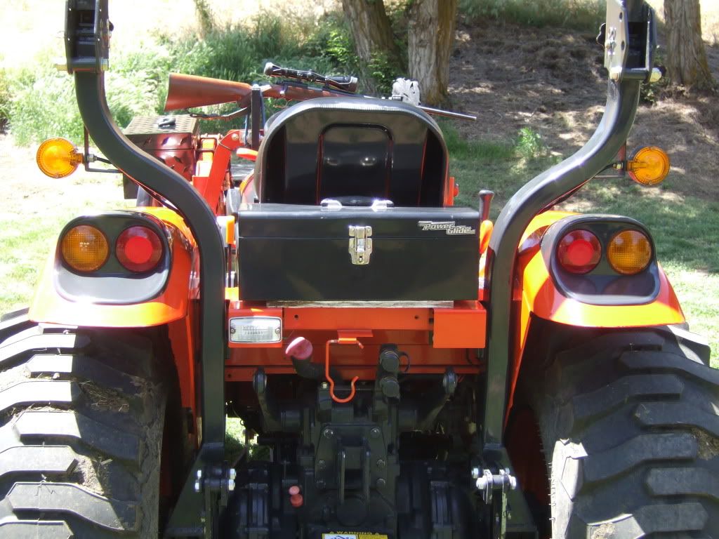 Tool Box Mounting options on a Kioti